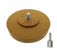 MoSundi Rueda de eliminación de adhesivos para coches, barcos, motocicletas, rueda de pulido de goma con limpiador adhesivo no dañino, para taladro, diseño duradero de 2 lados