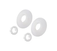 MoSundi Sello de válvula de descarga de inodoro de repuesto para SV01967/SVO1967, compatible con modelos Ideal Standard, Armitage, Sottini, 2/4 piezas, blanco/negro blanco-2 piezas