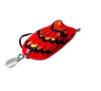 MoSundi Señuelo de rana Topwater de 4 cm y 5 g para pesca de róbalo y cabeza de serpiente, cebo flotante de PVC suave sin malas hierbas con colores de alta visibilidad