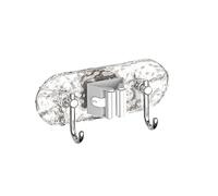 MoSundi Soporte de pared para escoba, organizador de fregona de acero inoxidable con bolas rodantes ajustables para cocina, garaje, jardín, almacenamiento de herramientas, S