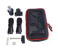 MoSundi Soporte de teléfono para motocicleta para Honda YZF R1 R6 02-17, BMW S1000RR HP4 2010-2018, F5 CBR650F VFR1200, dispositivos de 7-8 pulgadas, piel sintética + ABS + aluminio