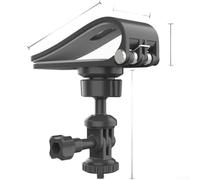 MoSundi Soporte para parasol de coche para smartphone y soporte ajustable de 360 grados, almohadilla de silicona suave, agarre seguro, 11 x 4 x 9,5 cm (A)