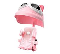 MoSundi Soporte para teléfono de motocicleta, impermeable y parasol, rotación ajustable de 360 grados, para la mayoría de motocicletas y scooters eléctricos, color rosa