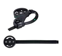 MoSundi Soporte universal para ordenador de bicicleta para Garmin, instalación sin herramientas con ajuste de perilla, acolchado de goma suave, multifunción para cámaras de acción y luces