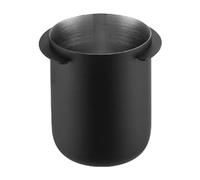 MoSundi Taza dosificadora de acero inoxidable para espresso de 58 mm, para Breville Oracle para caldera doble, Flair 58, Rocket, compatible con portafiltro de 58 mm, color negro plateado