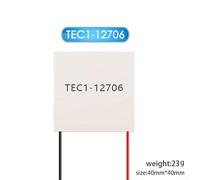 MoSundi TEC1-12706 Módulo enfriador termoeléctrico de 40 x 40 mm, placa de refrigeración Peltier de 12 V 4.3-4.6 A con disipador de calor, para CPU, calentador de bebidas de coche, -30 ℃ a 70 ℃ TEC1