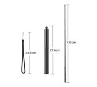 MoSundi Trípode de extensión para selfie Insta360 X5, soporte ligero y ajustable de aleación de aluminio con diseño telescópico de 5 etapas y tornillo estándar de 1/4 para disparos estables