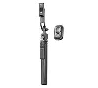 MoSundi Trípode de seguimiento facial automático con rotación de 360 grados, batería de 850 mAh, construcción de aleación de aluminio para transmisión en vivo y vlogging, negro y negro