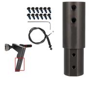 MoSundi Tubo de extensión de altura para Segway para Ninebot Max G30D G30LP E-Scooter, elevador de vástago de aleación de aluminio inoxidable, 57 cm