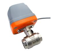 MoSundi Válvula de bola eléctrica de dos vías DN15-DN32, normalmente cerrada AC220V, acero inoxidable 304 para interruptor de salida de agua de tuberías, respuesta rápida de 3 segundos DN15