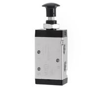 MoSundi Válvula de mano 4R210-08, válvula neumática de 5 vías y 2 posiciones con conector de 1/4 pulgadas, cuerpo de aleación de aluminio, sello importado para uso industrial 4R210-08