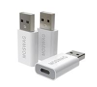 MOSWAG 3 Paquetes de adaptadores USB C Adaptador USB C a USB Adaptador USB Macho a USB C Hembra Compatible con Apple MagSafe, iMac, MacBook Pro, Laptop, PC, computadora y más