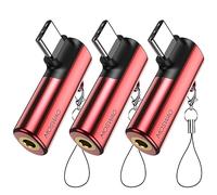 MOSWAG Adaptador de USB C a Jack de 3,5 mm, Adaptador de Auriculares de Audio Digital Auxiliar de Tipo C a Auriculares de 3,5 mm Adaptador de Auriculares de aleación de Zinc para Samsung Galaxy S22