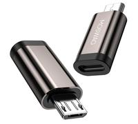 MOSWAG Adaptador Micro a USB C, Micro a USB C Hembra, Adaptador Type C a Mciro para Samsung Galaxy S7 Edge, S6, Nexus 5, Nexus 6 (2Pack)