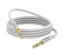 MOSWAG Cable Audio Jack 3.5 Macho Macho,Auxiliar Audio HiFi Cable Jack 3.5 Macho Macho de Nylon para teléfonos,auriculares,altavoces,tabletas,PC,reproductores de música, etc.