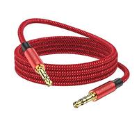 MOSWAG Cable Audio Jack 3.5mm Macho Macho, HiFi Estéreo Nylon Trenzado 1M | Cable Auxiliar Mini Jack con 24K Conector Chapado en Oro, Ideal para Auriculares, iPhone, Altavoces, Tabletas, TV, MP3, PC