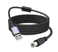 MOSWAG Cable de Impresora y Escáner USB Tipo A a B de Alta Velocidad Compatible Con HP, Canon, Epson, DELL, Lexmark, Brother, Xerox, Samsung y Otros