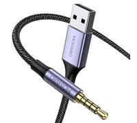 MOSWAG Cable USB a Jack de 3,5 mm (1M), USB 2.0 Macho a Conector AUX Macho de 3,5 mm, Compatible con Auriculares Inalámbricos Beats by Dre Studio/Solo (No aplicable para la recarga)