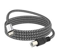 MOSWAG Cable USB B a USB C 480 Mbps 1M, Cable MIDI Impresora, Trenzado Nylon con Carcasa Aluminio, para Impresora, Teclado MIDI, Smartphone, Sintetizador, Interfaz de Audio, Controlador, Escáner