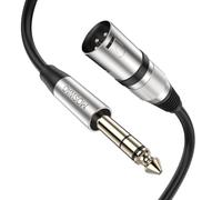 MOSWAG Cable XLR a 6.35mm TRS 2M Audio Nylon