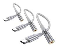 MOSWAG Conector para Auriculares USB C a 3.5 mm, Adaptador de Audio USB C a Aux Dongle Cable para Samsung Galaxy S22 S21 S20 Ultra S20+ Note 20 10 S10 S9 Plus, iPad Pro y más