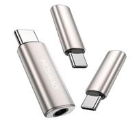 MOSWAG USB C a 3.5mm Jack Tipo C Adaptador de Auriculares Aux Mic Audio Dongle Hi-Res DAC Chip Compatible con Samsung Galaxy S23 S22 Pixel 7/6 iPad Pro/Air/Mini Oneplus 10 Pro