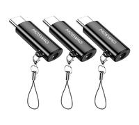 MOSWAG USB C a 3.5mm Jack Tipo C Adaptador de Auriculares Aux Mic Audio Dongle Hi-Res DAC Chip Compatible con Samsung Galaxy S23 S22 Pixel 7/6 iPad Pro/Air/Mini Oneplus 10 Pro