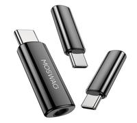 MOSWAG USB C a 3.5mm Jack Tipo C Adaptador de Auriculares Aux Mic Audio Dongle Hi-Res DAC Chip Compatible con Samsung Galaxy S23 S22 Pixel 7/6 iPad Pro/Air/Mini Oneplus 10 Pro