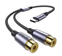 MOSWAG USB C Male Stecker zu Dual RCA Women Stecker Stereo Audio Cable, Connessione USB C compatible para ordenador, portátil, celular, Connessione RCA compatible para altavoces, controlador DJ, DVD