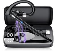 Mosyxe Auriculares Inalámbricos con Micrófono, Manos Libres Bluetooth V5.4 Cascos, Más de 180 Horas