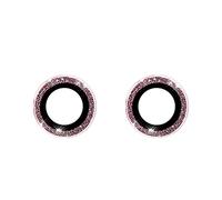 Mota del Caso del Compatible with iPhone Se Adecuado para iPhone 14/14 Plus Protector de Lente de cámara 9H Cubierta de cámara de Vidrio Anillo de Metal Funda Metalica Compatible with (B, One Size)