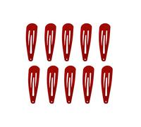 Motanar Paquete de 50 horquillas para el pelo a presión para niños, niñas y mujeres, 50 mm (rojo)