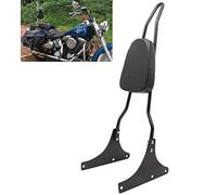 Motaux - Respaldo para asiento trasero de pasajero para Harley Heritage, Softail, FXSTC, FLSTC, Springer, FLSTS, Fat Boy, EFI FLSTF, color negro
