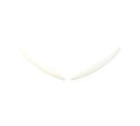 Motenna Cubierta Compatible With párpado ceja lámpara faro coche 2 piezas, Compatible With VW,Polo Mk5 6R 6C 2010-2017 Párpado de la lámpara trasera(White)