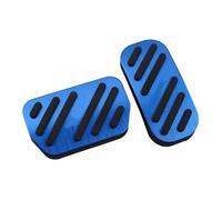 Motenna Cubierta del pedal freno acelerador automóvil, compatible con Toyota, C-HR CHR 2016-2023, accesorios, carcasa de aleación aluminio antideslizante cubierta del pedal del embrague(Blue)