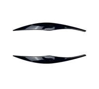 Motenna Faros negros brillantes, cejas, párpados Compatible for BMW Serie 3 E90 E91 320I 330I 05-12 Párpado de la lámpara trasera