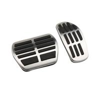 Motenna Pedales de acero inoxidable AT MT for coche, Pedal apto for Renault Espace 2019 2020, piezas, cubierta freno, cubiertas apoyo cubierta del pedal del embrague(AT Without Rest)