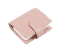 Moterm Elite Pocket Rings Planer - Archivador de piel auténtica A7 sin compartimento trasero grande (brote de polvo de gravilla, anillo de 25 mm)