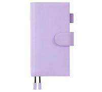 Moterm Funda de piel para Hobonichi Weeks - Se adapta a Hobonichi Weeks Mega, con bolsillo trasero (lavanda guijarros)