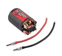 Moteur brossé 550 pour voiture crawler RC 1/10, accessoire pour voiture RC à 5 fentes, moteur en métal et plastique noir et rouge offrant une excellente dissipation thermique et (12T)