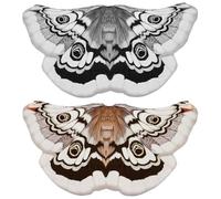 Moth Cape Shawl - Trajes de impresión doble lateral, Festival Outfit Set, Moth del café, Se référer au descriptif