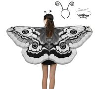 Moth Costume - Chiffon Polyester Silk 170x72cm, Butterfly Wing Cape