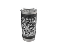 Moth Dark Cottagecore Witchy Forest Hongo Goth Fairycore Vaso térmico de acero inoxidable de doble pared