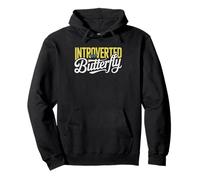 Moth Lover Who Jokes Moths Just Introverted Butterflies Work Sudadera con Capucha