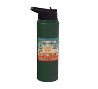 Moth Nocturnal Wings Flight Insect Natural Hidden Moths Stainless Steel Insulated Water Bottle
