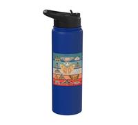 Moth Nocturnal Wings Flight Insect Natural Hidden Moths Stainless Steel Insulated Water Bottle