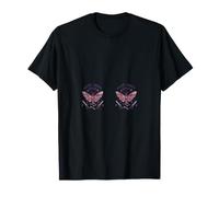 Moth Wings Swords Latin Nocturnal Mystical Bones Star Symbol Camiseta