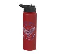 Moth wings swords Latin nocturnal mystical bones star symbol Stainless Steel Insulated Water Bottle