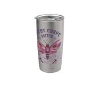 Moth wings swords Latin nocturnal mystical bones star symbol Vaso térmico de acero inoxidable de doble pared