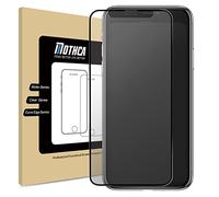 Mothca Protector de Pantalla Cobertura Completo para iPhone XS Max/iPhone 11 Pro Max 6,5", Cristal Vidrio Templado Mate, Borde Negro, Dureza 9H, Antireflejo e Antihuellas